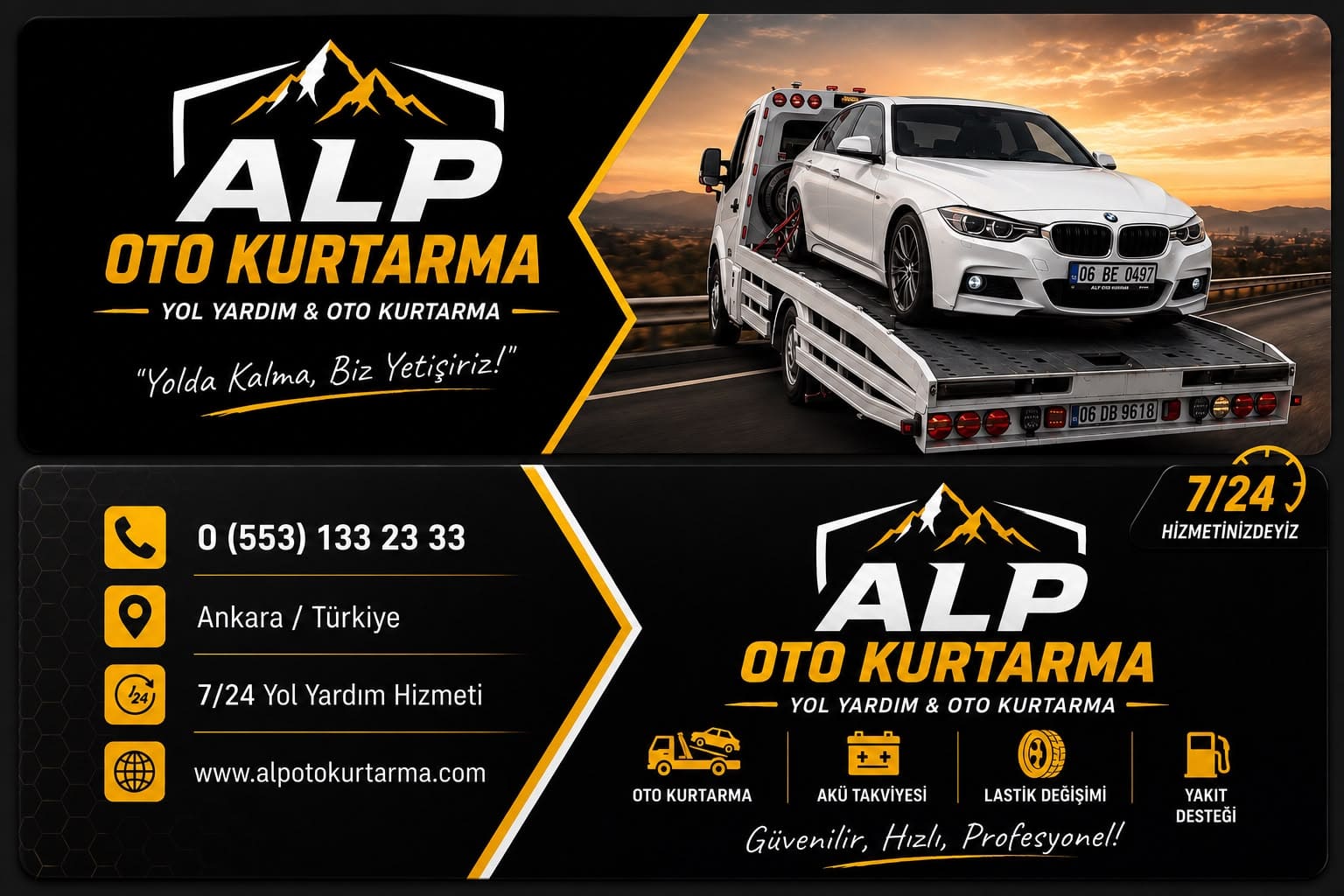Alp Oto Kurtarma Ankara çekici ve yol yardım hizmeti